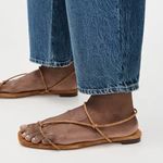 Loeffler Randall NWT  Eleanor Strappy Flat Suede Sandals in Cacao Brown Size 9 US Photo 9