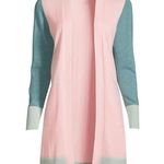 Lands' End Two Piece Pink&Green Color Block Maxi Dress&Longline Cardigan Sz.3X Photo 3