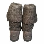 UGG  Cardy Tall Knit Button Boots Gray Sweater Winter Comfort Women Photo 3
