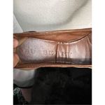 Burberry  Brown Leather Canvas Nova Check Three Buckle Ballet Flats Shoes 9.5 Photo 11