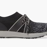Alegria Traq by Qool Water Resistant Knit Black Sneaker Women Size 39 | 9 Photo 5