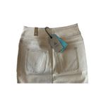 prAna NWT  Broadway Cotton Denim Mini Jean Skirt Zipper Patch Pockets 4 Cream Photo 5
