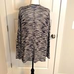 Simply Vera  Vera Wang|| Navy/white oversized cardigan sweater with black trim Photo 4