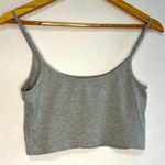 Hollister  Gray Sunflower Embroidered Women's Tank Tee Womens Size L Photo 3