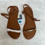 Universal Threads Universal Thread Brown and Gold Sandals Minimalist Design Photo 1