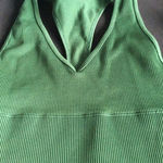 Gilly Hicks  Green Ribbed Seamless Tank‎ Top V Neck Athletic Everyday Wear Photo 0