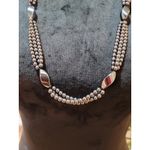 Women's Hematite Beaded Necklace Elegant Multi Strand Magnetic Bead Jewelry Brown Photo 2
