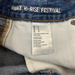 American Eagle Two Tone vintage Hi Rise Ripped Festival Cutoffs Jean shorts 8 Photo 8