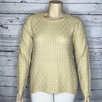 Kate & Mallory Designs NWOT XL Tan High-Low Hem Textured Weave Knit Sweater Top Photo 0
