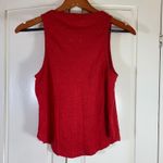 Madewell Linen Tank Top Red Sleeveless Summer Top Womens Small Coastal Cowgirl Photo 1