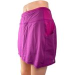 Athleta  Action Women's Purple High Waist Pockets Mini Athletic Skort Short Sz S Photo 1