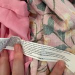 Moon River NWT Pink & Yellow Floral Boho Chic Maxi Dress Size Large Photo 8