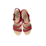 Baretraps  Gerdee Red Strappy 3" Wedge Cushioned Heeled Sandals‎ Women's 9.5 Photo 9