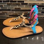 ALDO  animal print ankle strap sandals Women’s Size‎ 9 Photo 1