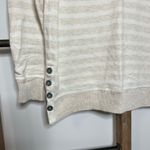 Aerie  Long Sleeve‎ Boat Neck Striped Sweatshirt Size Large Photo 3