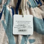 Bel Kazan Faye pant cream fleur pants and matching top Blue Photo 5