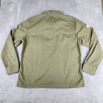 Levi's  Women's Military Shirt Jacket Green Embroidery Size M Medium Photo 10