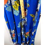 Band of Gypsies Maxi Dress Women M Wrap Blue Floral Boho Festival Romantic Photo 4