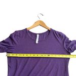 Lululemon  Womens Size 6‎ Love Crewneck Tee Heathered Darkest Magenta Pima Cotton Photo 7