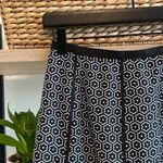 Ann Taylor 100% Silk Black & White Floral Classic Skirt, 2P Photo 1