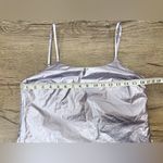 H:ours  revolve‎ light lilac metallic mini dress size small Photo 4