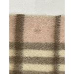 Burberry  London‎ Pink Cashmere Scarf Check Plaid Fringe England Photo 6