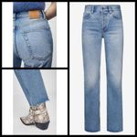 ANINE BING 💕💕 Jackie Jean ~ Rodeo High Rise Straight Leg Jeans 24 NWT Photo 3