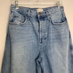Favorite Daughter jeans: The Masha Super High Rise Wide Leg Crop in Dublin 27 Blue Photo 10