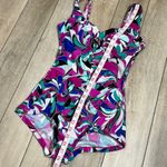 Maxine of Hollywood  Shirred Front Girl Leg One Piece Swimsuit Size 10 Photo 6