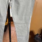 BCBGMAXAZRIA Moto Light Olive Green Jeans Size 28 Photo 8