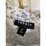 Torrid Blue Floral Smocked Midi Dress Cottagecore Romantic Milkmaid Ditsy Floral Photo 5