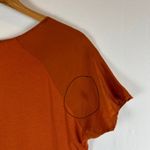 Falconeri Top Women's Small Burnt‎ Orange Pocket V Neck Made in Italy Casual Tee Photo 10