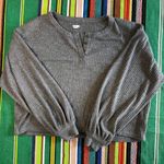 Aerie ribbed crop top with balloon sleeves Photo 7