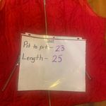 Christopher & Banks  Vest XL Scarlet Red Quilted Vest Silver Zip Up Pockets Photo 3