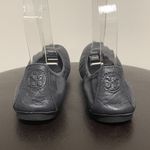 Tory Burch  Eddie Navy Blue Leather Ballet Flats 6 M Folding Elastic Rim *No box* Photo 4