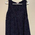 Andree by Unit  Dark Blue Polka Dot Tank Top Photo 0
