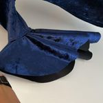 Laundry by Shelli Segal Blue Velvet/Black Scuba Reversible Dress Photo 7