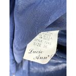 Vintage Lucie Ann II Floral Cami Shorts Set Lace Trim Lingerie Pajama Medium Blue Photo 2