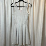Love...Ady Love Ady White Mesh Sheer Mini White Dress Size M Photo 4