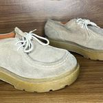 Mudd Vintage Y2k Sara chunky Suede Platform Lug Shoes grunge beige oxfords 7.5 Photo 2