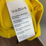 Free People Beach Rosalia Low Open Back Knit Mini Dress Golden Yellow Large Photo 7