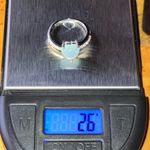 Genuine Aquamarine Sterling Silver Heart Ring Size 6 Photo 8