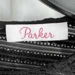 Parker Top Size Small (estimated) Black Sheer Ruffle New Photo 4