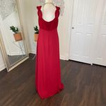 Liz Claiborne Early 2000's Whimsygoth Red Velvet Rose Bud Empire Prom Dress 8 M Photo 5
