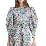 CELIA B Oliver Floral Scalopped Embroidered Midi Dress Size L White Size L Photo 11