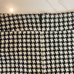 Vintage Houndstooth 100% Collegiate Style Wool Skirt Large Black White Photo 6