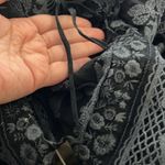 Johnny Was  Sparrows Jacket Embroidered Open Boho Elegant Navy L Photo 9