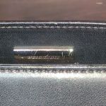 Burberry Black Leather Tote with Grey Accent Stripes and Nova Check Lining Photo 3