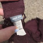 Aerie Eyelash Plunge Lace Bralette in Burgundy Photo 3