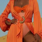 Amber Robe Dress Orange Size XS Photo 7